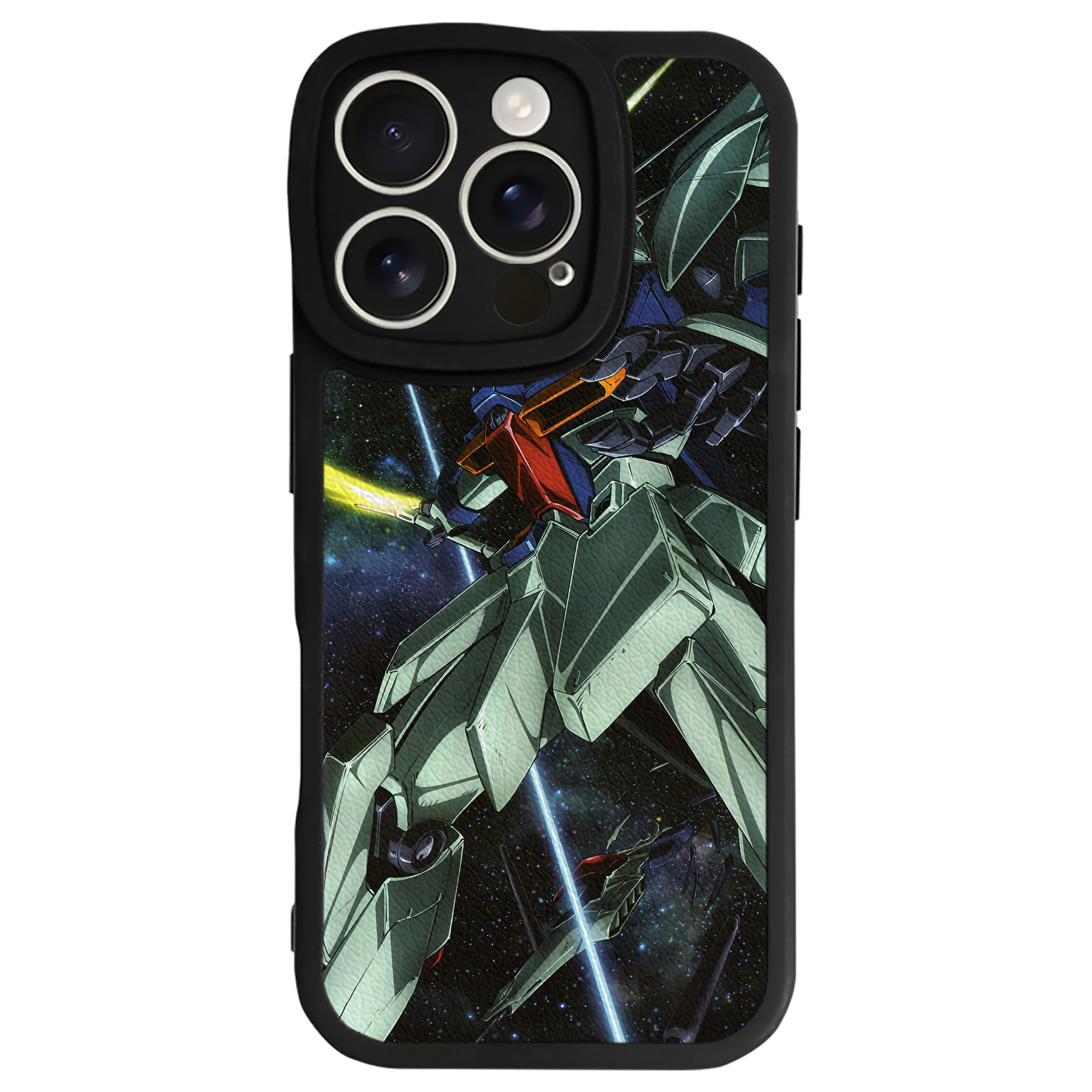 （画像用） 機動戦士ガンダム Mobile Suit Gundam 【iPhone 16シリーズ対応】シリコンスマホケース（レザー調） 材質：シリコン